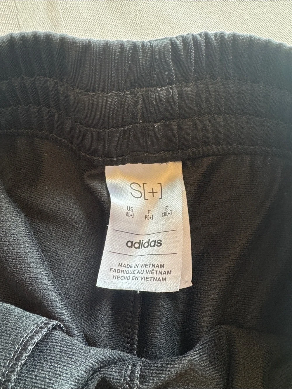 adidas Black Track Pants with White Stripes
